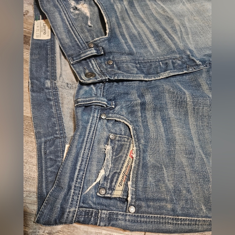 💙Diesel Jeans Almost Vinta Italian  31x30 Bootcut Button Jeans - Picture 4 of 15